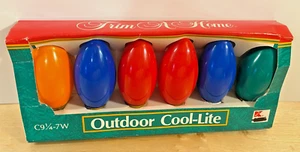 6 Outdoor Cool-lite Bulbs C91/4-7W New - Picture 1 of 2