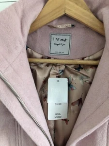 BNWT NEXT WOOL BLEND LOVELY PINK COAT AGE 11 yrs - Picture 1 of 8