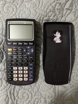 Texas Instruments TI-83 Plus Graphing Calculator - For Parts Repair Broken Test - Image 1 of 2