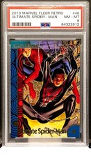 2013 Marvel Fleer Retro #46 Ultimate Spider-Man Miles Morales Card PSA 8 