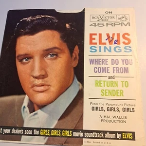 Elvis Presley -- RCA 47-8100 RETURN TO SENDER, WHERE DO YOU COME FROM - Picture 1 of 7