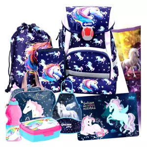Einhorn Unicorn Pony Pegasus 10 tl Set SCHULRANZEN Ranzen TORNISTER Schultüte 85 - Bild 1 von 4
