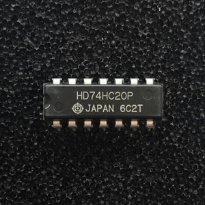 (PAQUETE de 10) HD74HC20P puertas NAND dobles de 4 entradas, 74HC20, PDIP-14, Hitachi - Imagen 1 de 2