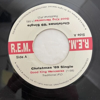 R.E.M. - Good King Wenceslas/Academy Fight Song 7" Vinyl Christmas '89 Single - Image 1 of 2