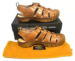 Keen Newport Crafted 20 YEAR LIMITED EDITION Tan Brown WATERPROOF Leather Sandal - Picture 1 of 6