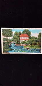 Vintage 1934 Post,Card Japanese Pagoda, Fairmount Park, Pennsylvania - Picture 1 of 3