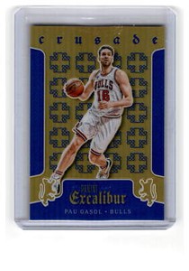 2015-16 Panini Excalibur Pau Gasol Crusade Blue Parallel /199 Chicago Bulls #50