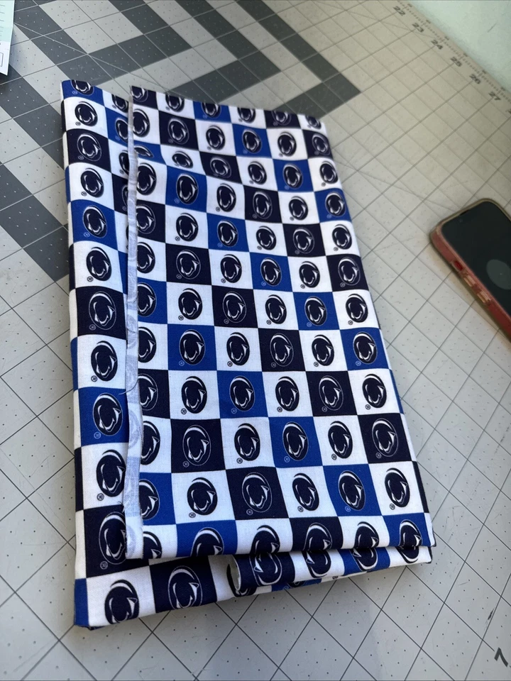 Penn State Nittany Lions Cotton Fabric w Collegiate Check Design 2/3 Yard - Image 1 of 1