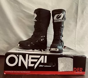 O'Neal Rider Motor Cross Motorcycle Dirt Bike Boots Black US 7 / EU 39 - Picture 1 of 16