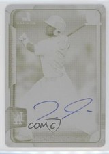 2015 Bowman Chrome Prospects Printing Plate Yellow 1/1 Julian Leon Auto 0g4