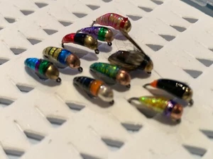 20 ninfas tipo PERDIGON cuerpo, anzuelo S/M #10 Pesca a mosca. FLY FISHING (126) - Imagen 1 de 12