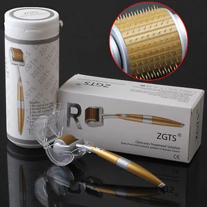 2025 Brand New 192Pins Derma Rollers Anti-Aging  0.2-3.0mm Skin Care Tool- Gold - Picture 1 of 6