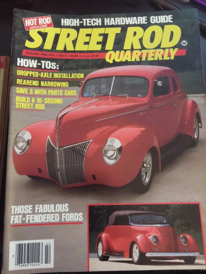 Summer 1984 Street Rod Quarterly Magazine Fat Fendered Fords (Q) - Image 1 of 1