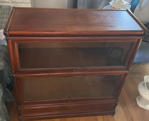 Antique Mahogany Macys Stack Bookcase Cover