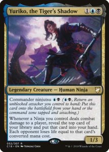 Yuriko, the Tiger's Shadow Commander 2018 NM Blue Black Rare MTG CARD ABUGames