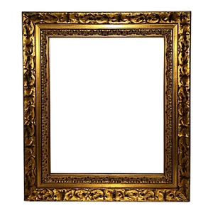 CORNICE RETTANGOLARE LEGNO DORATO SPECCHIERA DORATA stile Barocco Italia '900 - Imagen 1 de 4
