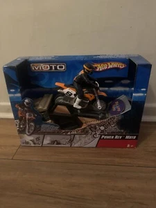 Vtg Hot Wheels Moto James Stewart Power Rev Bike 2002 Mattel with Ramp Kawasaki - Picture 1 of 11