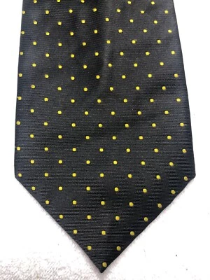 WINDSOR MENS TIE BLACK WITH GOLD 4 X 59 - Image 1 of 4