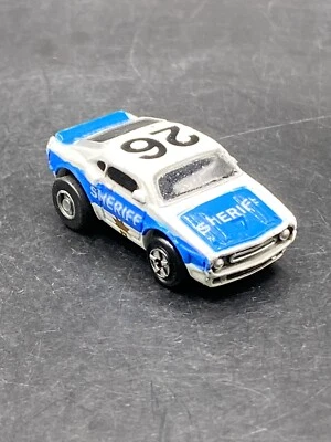 Micro Machines Galoob '69 Ford Mustang GT 500 Sheriff  Snap Backs Vintage Toy - Image 1 of 4