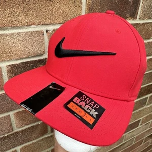 Nike Baseballkappe 1 GRÖSSE Druckknopflasche rot & schwarz - verstellbar - Bild 1 von 5