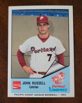 RARE 1984 Portland Beavers John Russell #208 Cramer Sports Baseball Card - Image 1 of 3