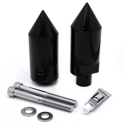 BLACK Billet Aluminum Spike FRAME SLIDERS For 2004-2005 Suzuki GSXR600 GSXR750 G - Image 1 of 4