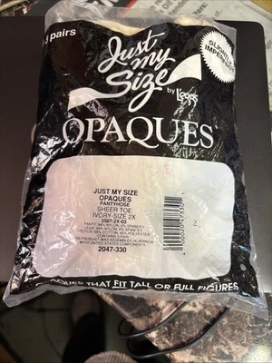 PANTIMEDIAS JUST MY SIZE OPACAS LIGERAMENTE IMPERFECTAS PAQUETE DE 3 Marfil Talla 2X Foto 1 de 3