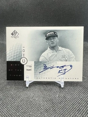 2001 UPPER DECK SP AUTHENTIC KJ CHOI ON CARD ROOKIE AUTO SP - Image 1 of 2