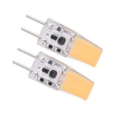 2x Chandelier COB Light Bulb GY6.35 5W AC/DC12V 2700K-3000K New - Image 1 of 4