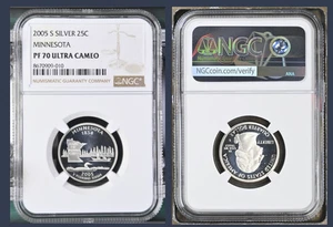 2005-S Minnesota Silver Quarter NGC PF70 Ultra Cameo - Picture 1 of 1