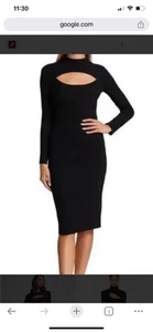 Bailey Winter Midi Kleid Pullover Strick Farbe Schwarz Metallic Rundhals Gr. S NEU - Bild 1 von 10