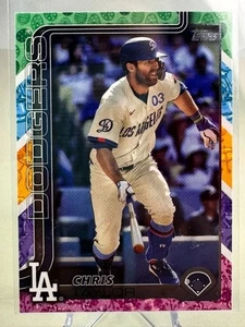 2025 Topps Serie 1 Chris Taylor LA Dodgers #53 Exclusivo Vacaciones de Pascua - Imagen 1 de 2