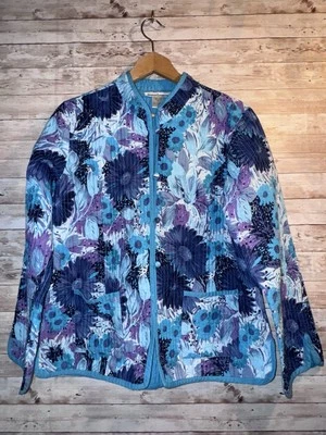Serengeti Women’s Quilted Blazer Dress Jacket Polyester Size Large Multi Color - Image 1 of 4