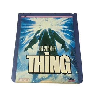 Vintage 1983 John Carpenter's The Thing CED Video Disc MCA Home Video Horror - Imagen 1 de 4