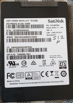SANDISK 512 GB SSD 2.5 WITH PREE installedWIN 11 PRO 64 FOR OLD /NEW LAPTOP/PCs  - Image 1 of 4