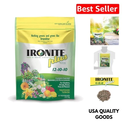 Granular Fertilizer 12-10-10 - 3 lb Iron Enriched Plant Food for Gardens - Image 1 of 4