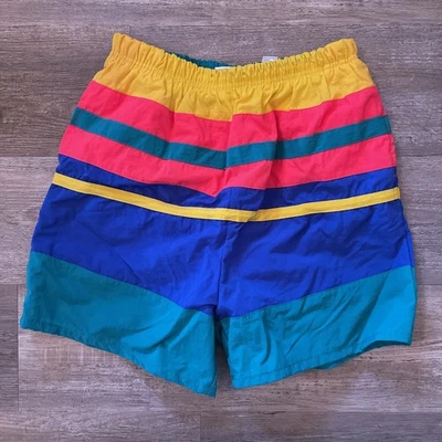 Bañador Club Clase Vintage Juvenil XL Bloque de Color Surf Rayas Retro — ¡RARO! Foto 1 de 4