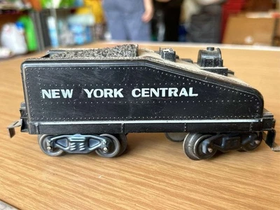 VTG MARX O Gauge NEW YORK CENTRAL Sloped Black Coal Tender 1:48 Scale Post War - Image 1 of 4