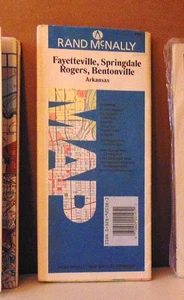 1987 Rand McNally Straßenkarte von Fayetteville-Springdale-Rogers-Bentonville, Ark. - Bild 1 von 1
