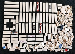 LEGO White Tiles Bundle Mixed Smooth Pieces Parts Flat Floor Joblot 1x4 1x6 2x2 - Picture 1 of 4