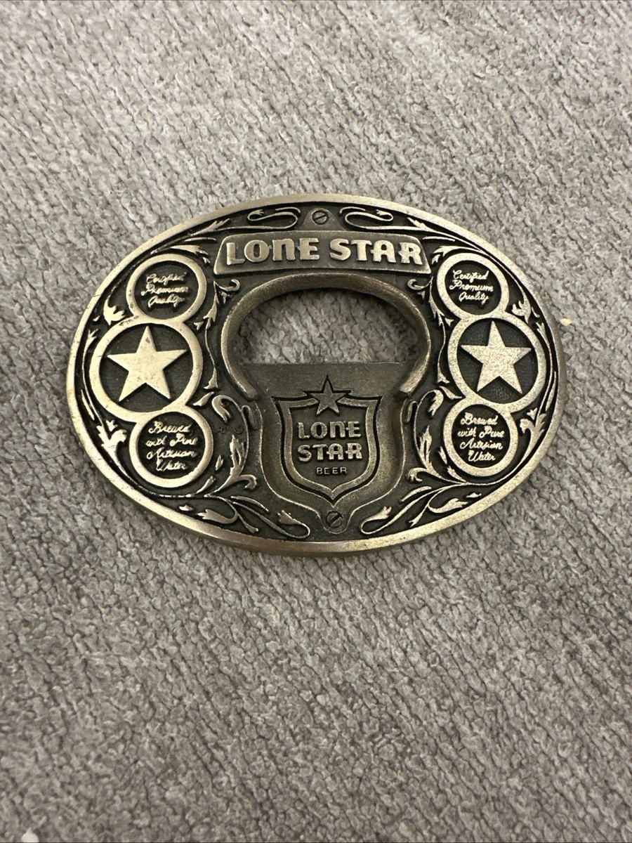 lone star beer belt buckle products for sale | eBay