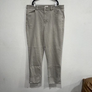 J. Jill Jeans Women's Size 10 High Rise Straight Leg Cuffed Crop Stretch - Picture 1 of 9