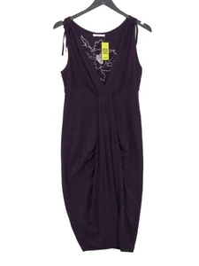 Full Circle Women's Midi Dress S Purple Viscose with Other Bodycon - Picture 1 of 5