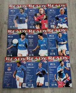 Lot x 9 Glasgow Rangers 1999-2000 Home Football Programmes - Picture 1 of 4