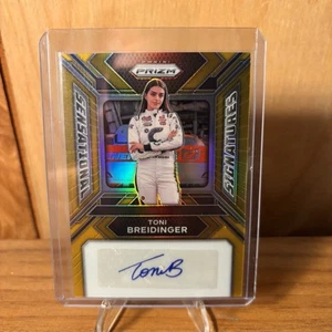 TONI BREIDINGER 2024 PANINI PRIZM NASCAR Sensazionali Firme GOLD AUTO 8/10 - Foto 1 di 2