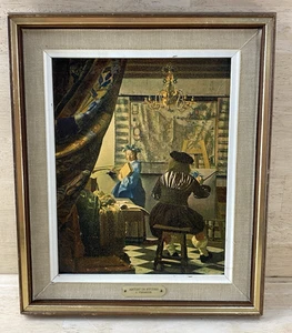 J Vermeer Lithographie KUNST Künstler im Studio gerahmt Vintage Turner Wandzubehör’s - Bild 1 von 19