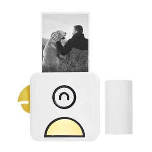 Mini Bluetooth Inkless Printer 203DPI Portable For Travel Photo Printer for - Picture 1 of 11