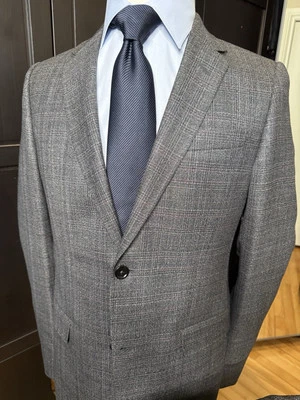 🇮🇹 Traje Gucci Gris Cuadros Lana Para Hombre Talla 38/40 - Nuevo sin Etiquetas - ¡Impresionante! Foto 1 de 4