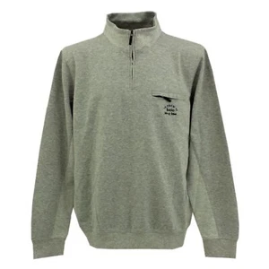 HAJO Herren Sweater Pulli Pullover Troyer Microfaser grey grau 28494 - Picture 1 of 2