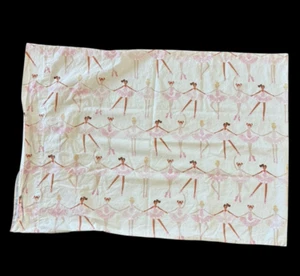 Pottery Barn Kids Ballerina Pillowcase Cover Standard Ballerinacore Cotton  - Picture 1 of 8